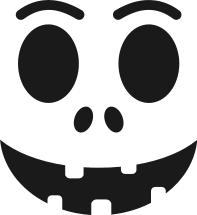 scary halloween pumpkin face, smiley free svg file - SVG Heart